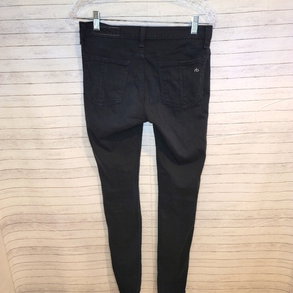 Rag & Bone Black Plush Jeggings, sz 28 - Picture 4 of 7